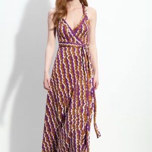 Diane Von Furstenberg Samson Wrap Maxi Dress
